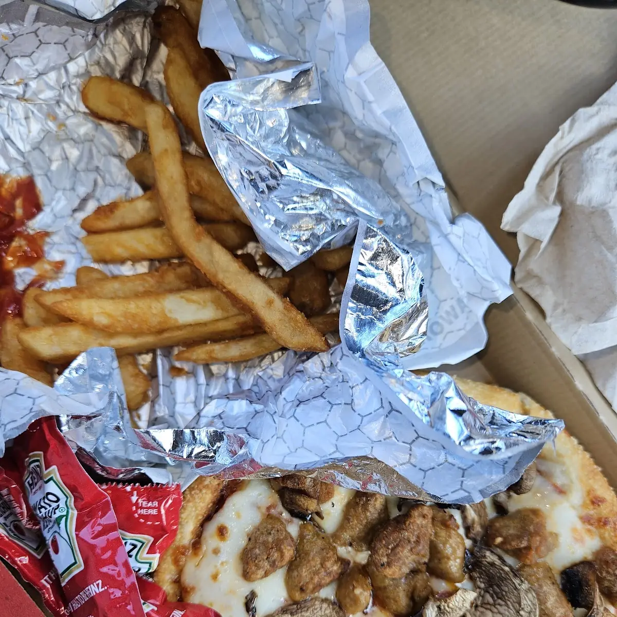 Personal Pizza and Fries