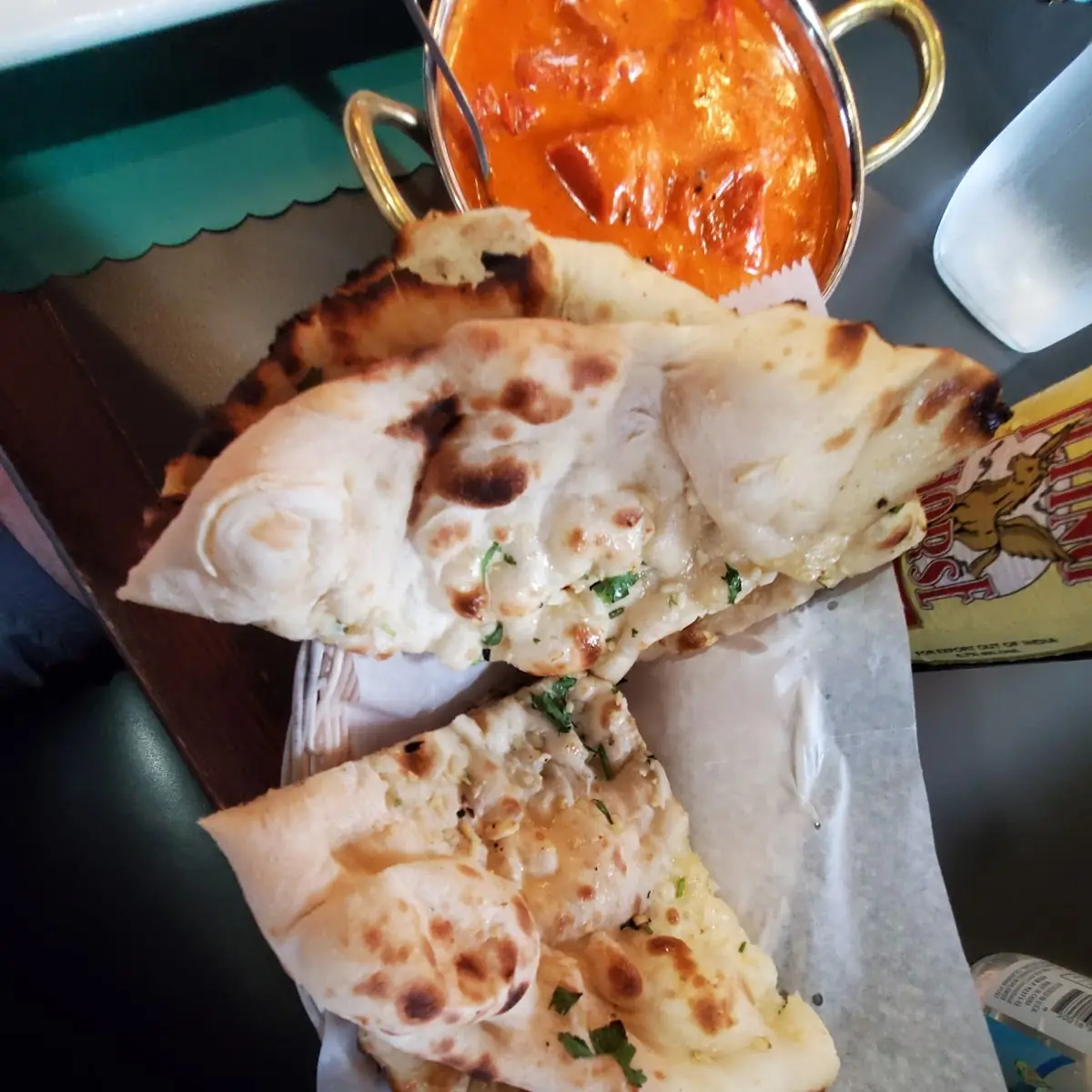 Butter Chicken with Garlic Nan Bread