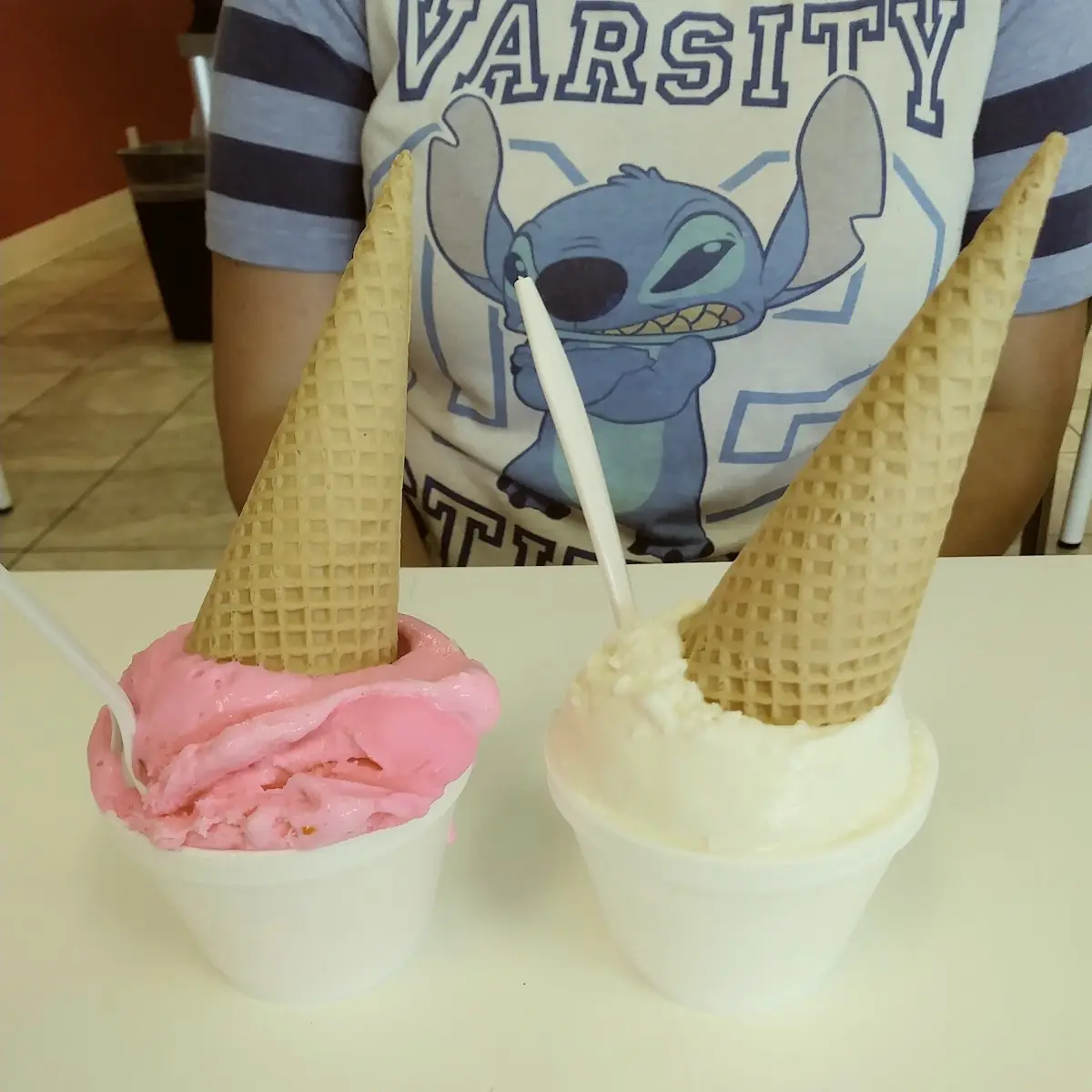 Vanilla Ice Cream and Cotton Candy