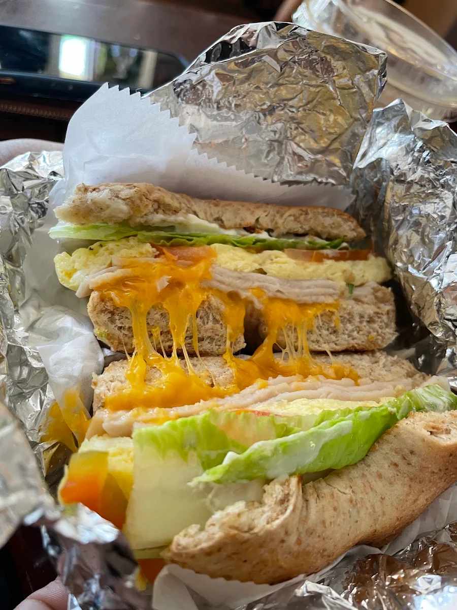 Turkey and Cheese Bagel