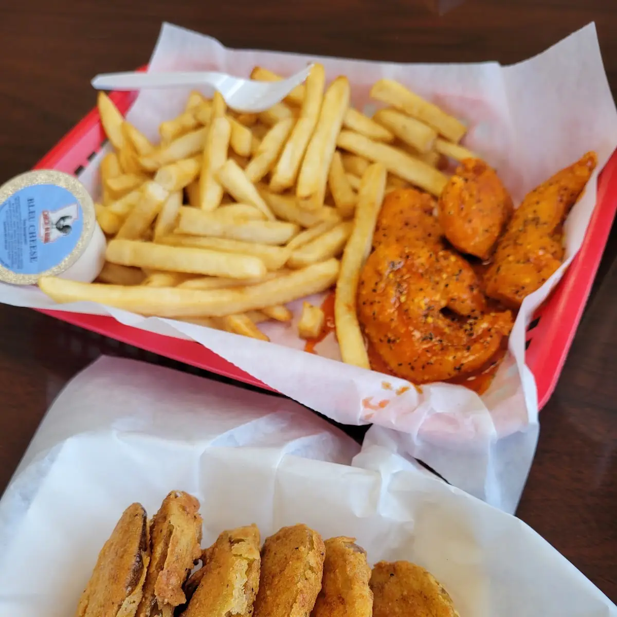 Fried Green Tomatoes and a Buffalo Chicken Sandwich