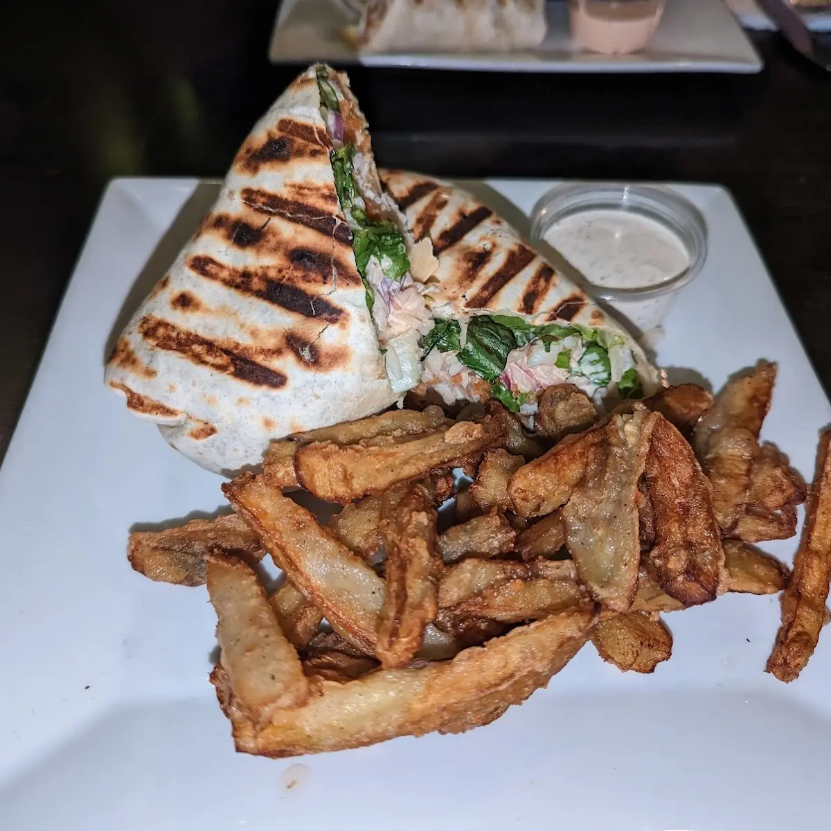 Fish Tacos with Eggplant Fries