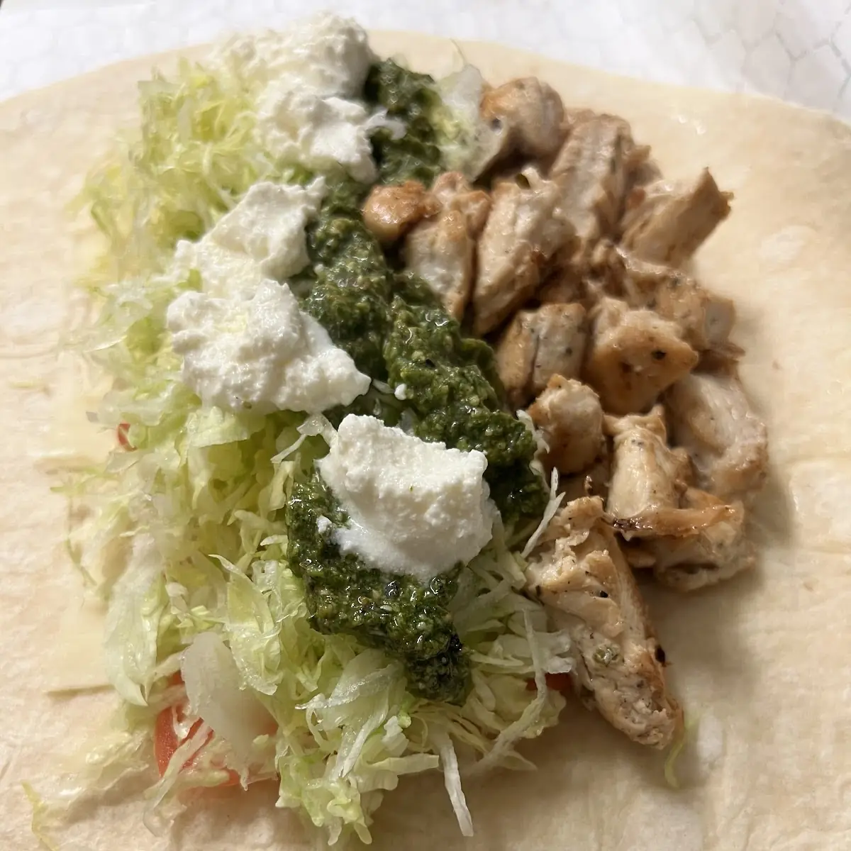 Pesto Chicken Wrap