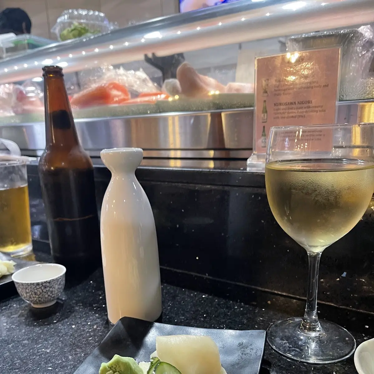 White Wine and Sake