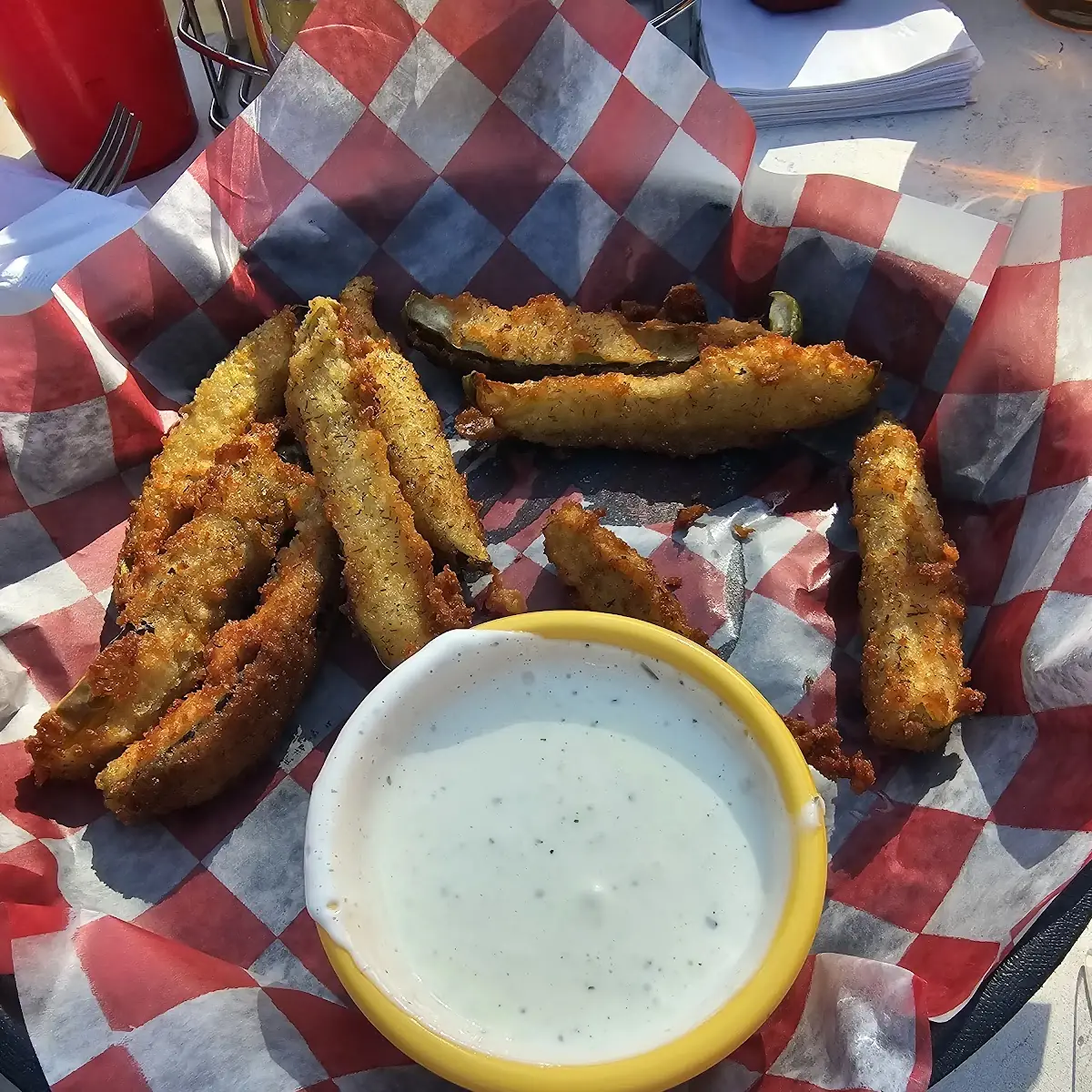 Kiawah Island Fried Pickle Spears with Ranch Dipping Sauce