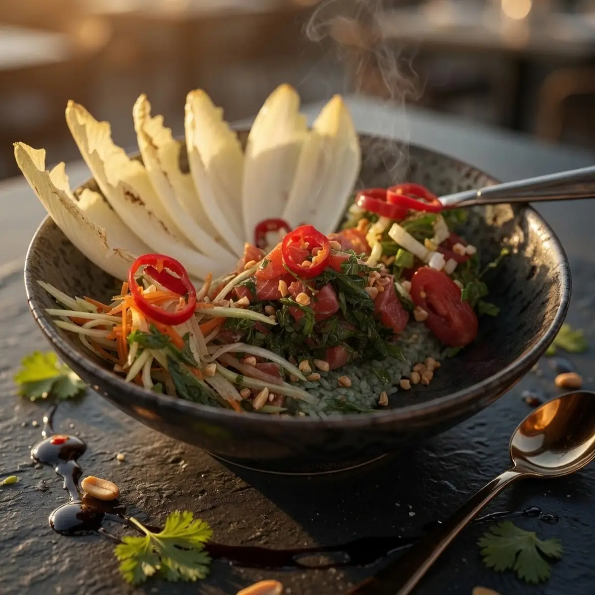 Trout Larb Salad