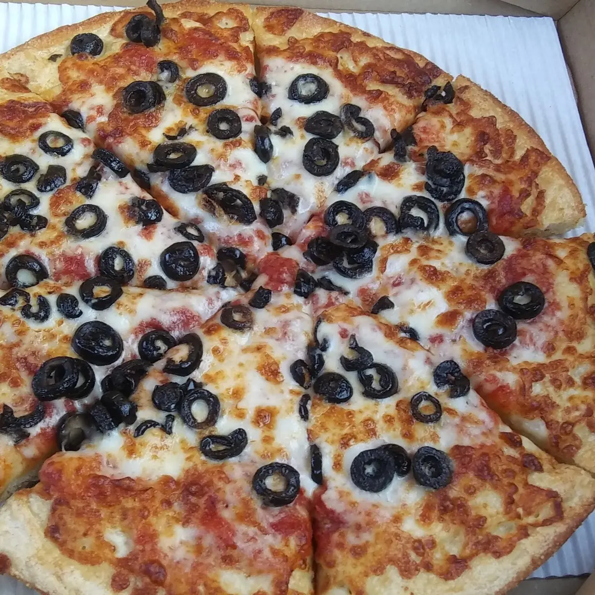 Black Olive and Roasted Red Pepper Pizza