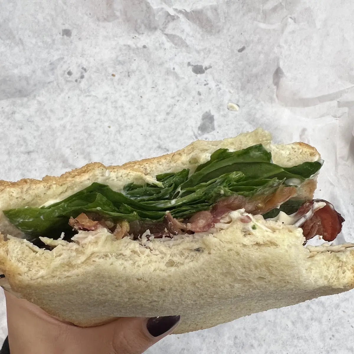 Chicken Club Sandwich on White