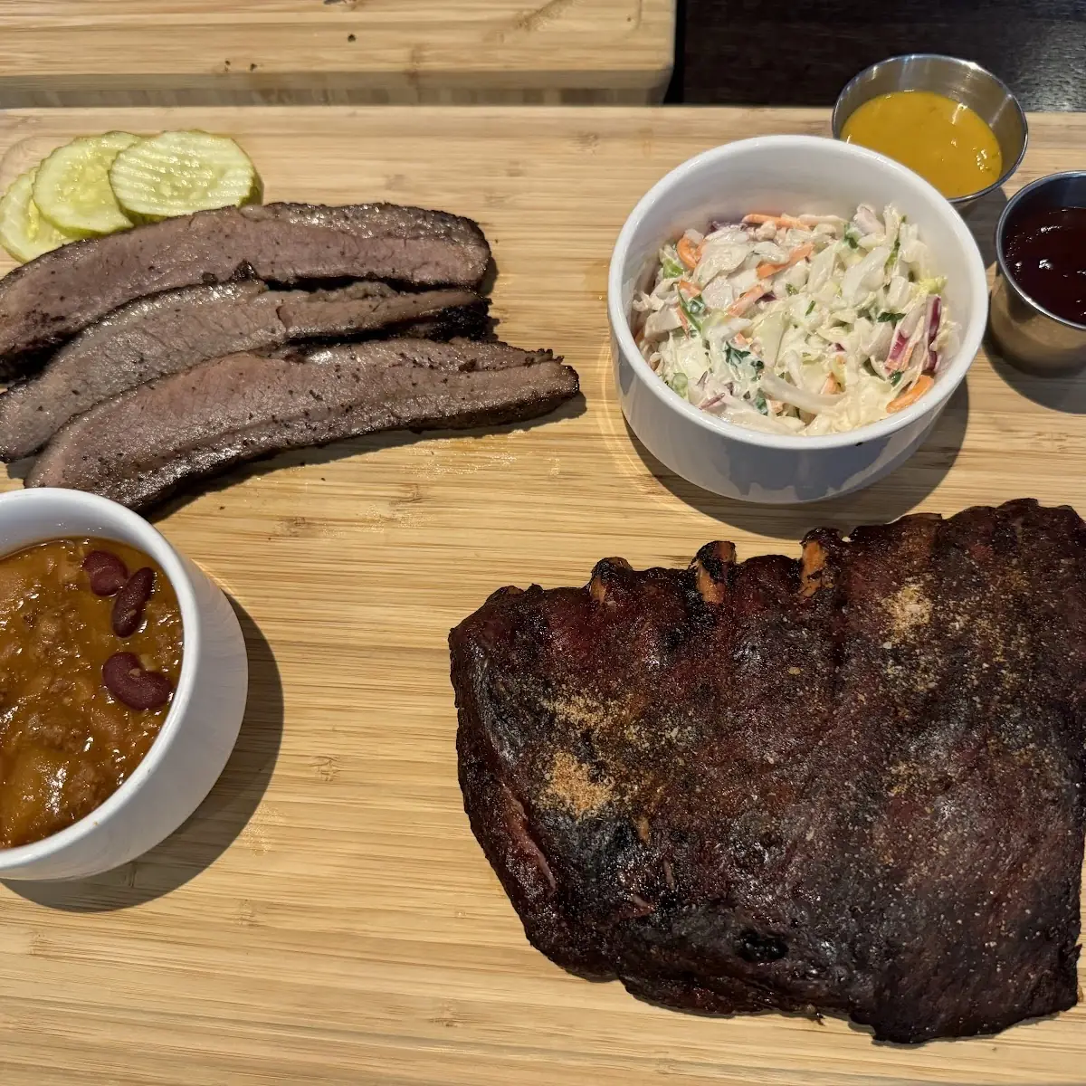 Restaurant Week — Brisket and Ribs Platter