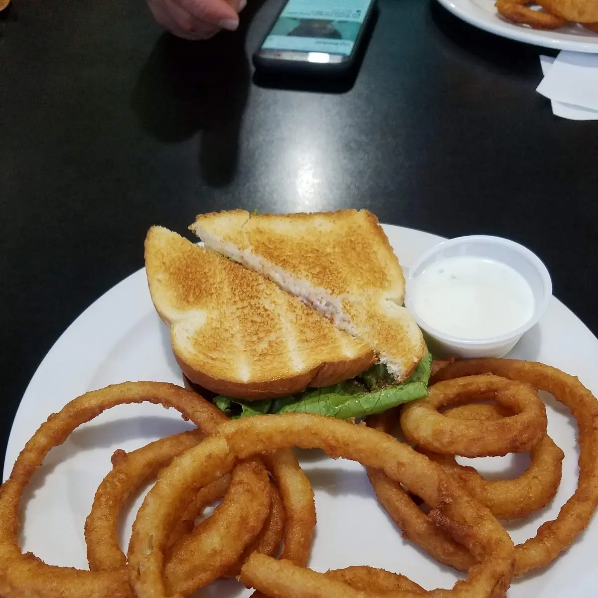 blt & Onion Rings