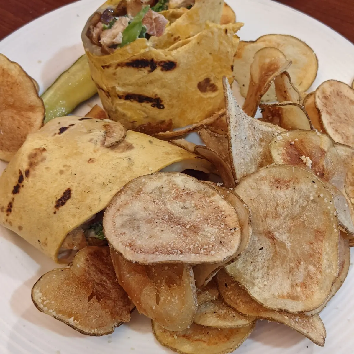 Chicken Wrap with Housemate Chips