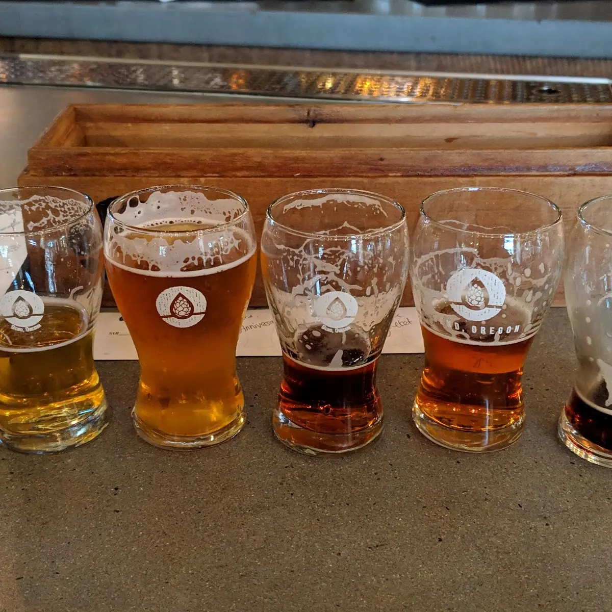 Five Beer Tasting Flight