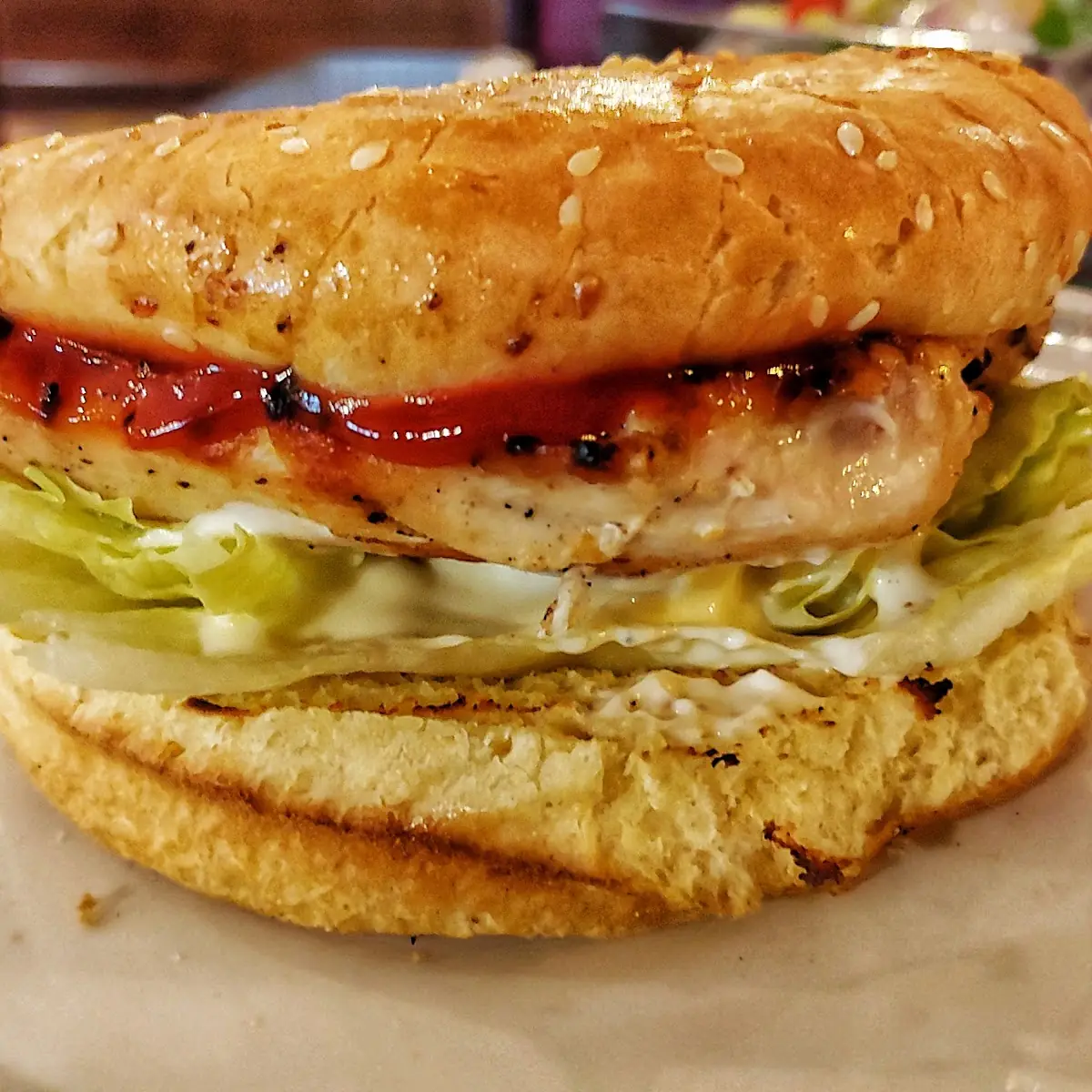 Chicken Burger, Philos Greek Cuisine and Pizzeria