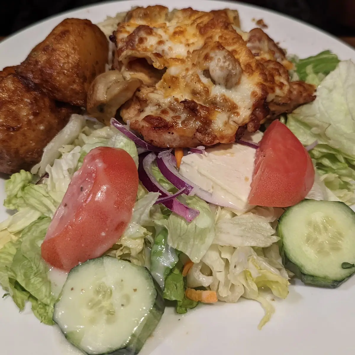 Horiatiki with Grilled Chicken