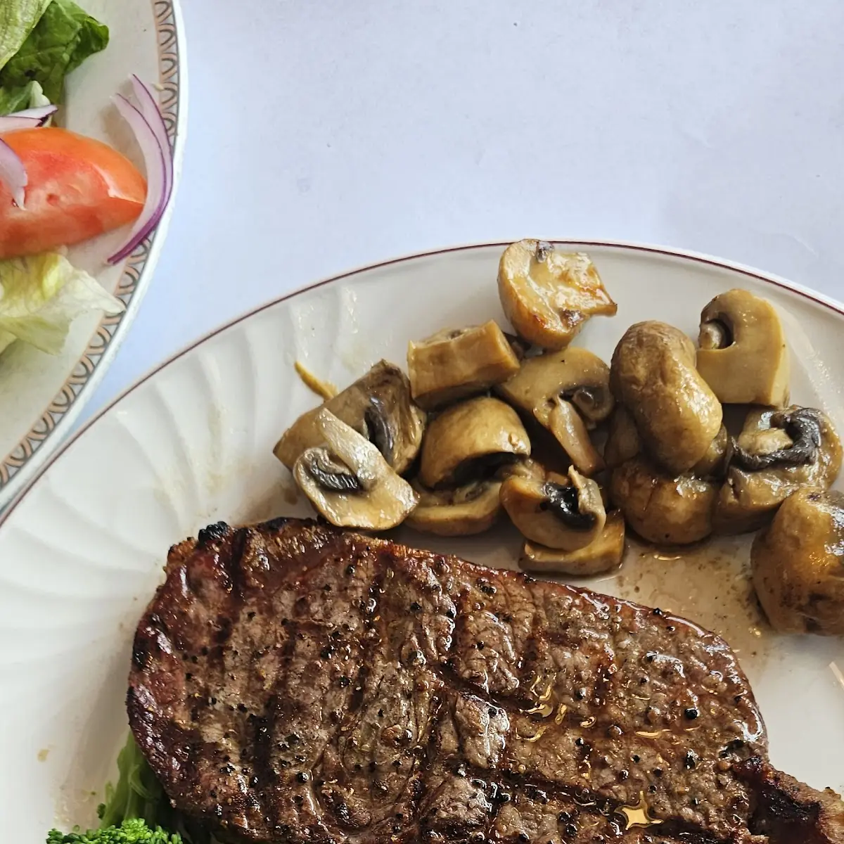 Steak and Mushroom, Philos Greek Cuisine and Pizzeria