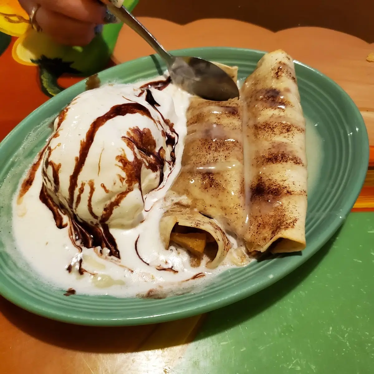 Fresh Fruit Peach Enchiladas