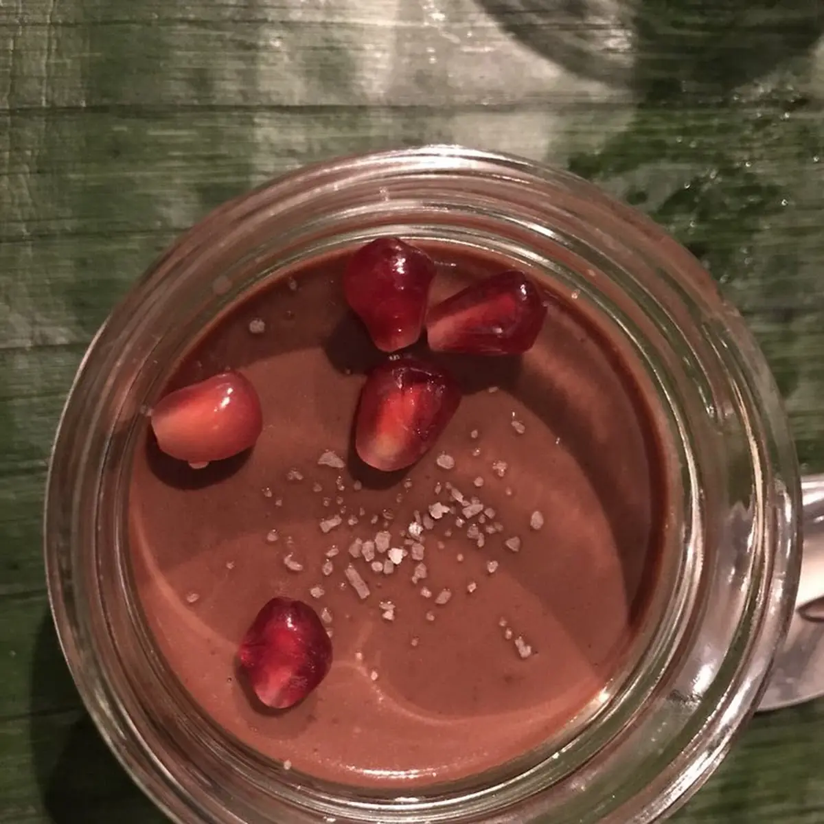 Chocolate Panna Cotta with Pomegranate