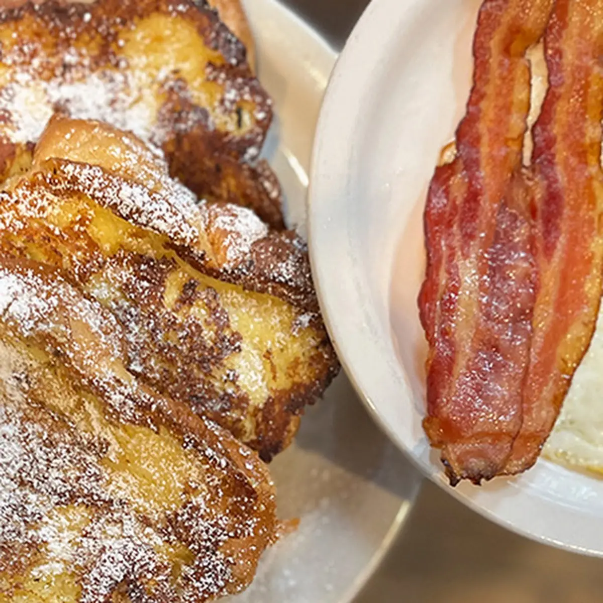 French Toast with Bacon Breakfast