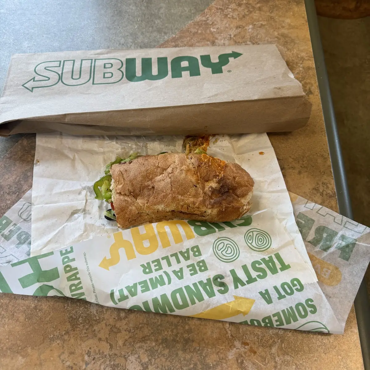 Vegetable Cheese Subway