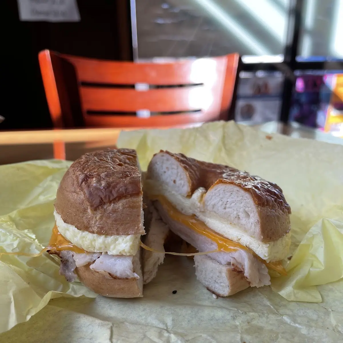 Breakfast Bagel Sandwich