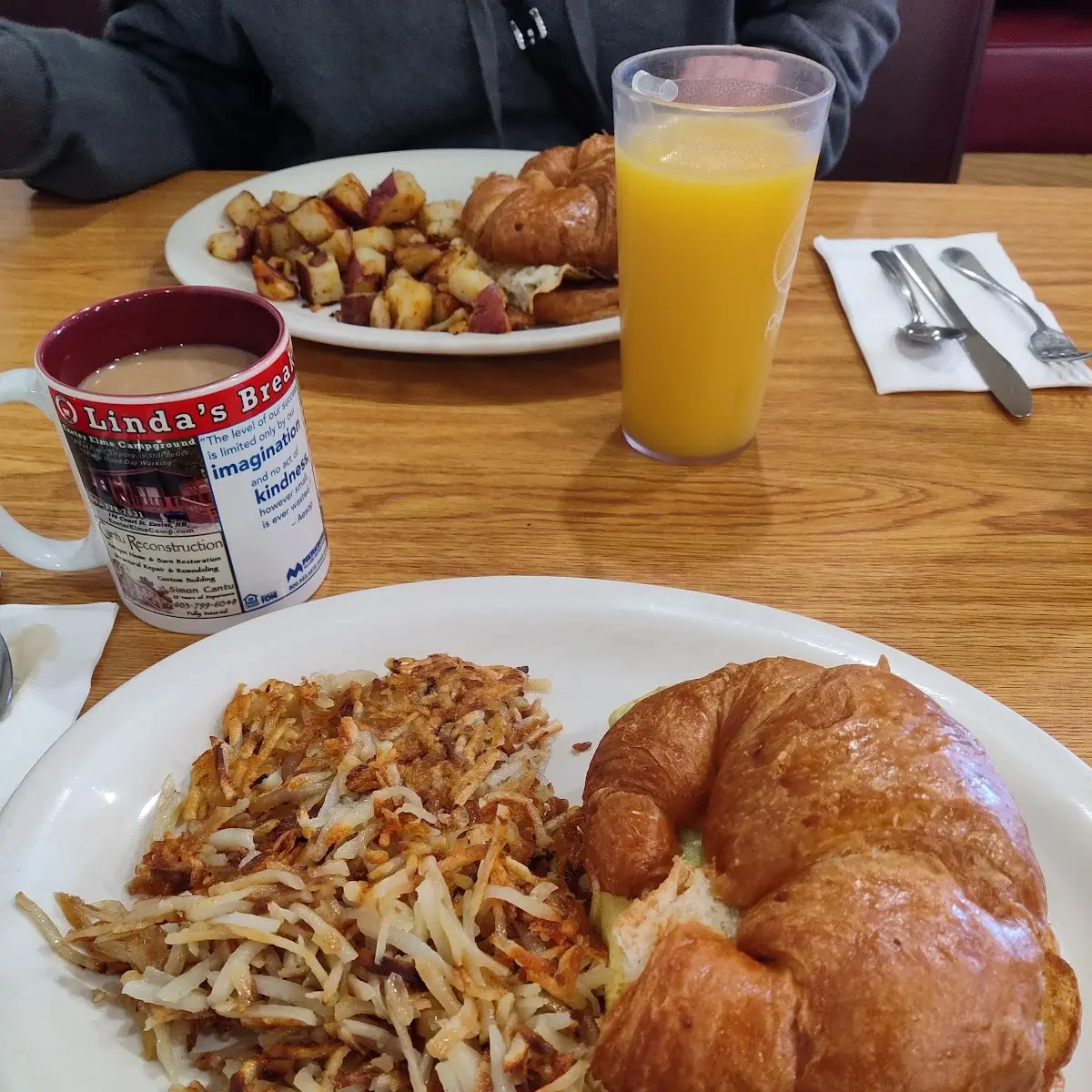 Western Egg Sandwich with Hash Browns