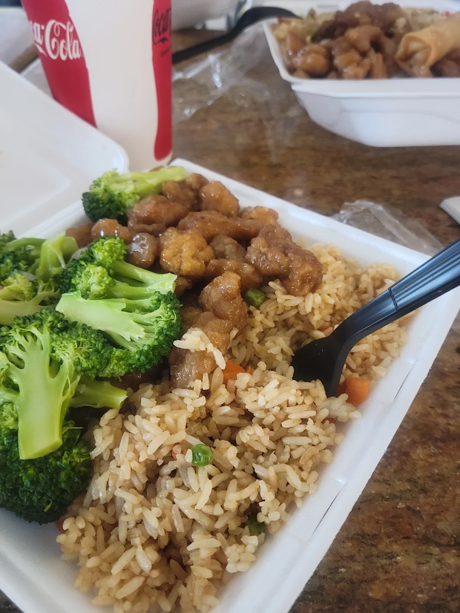 Brown Rice with Sweet Chicken