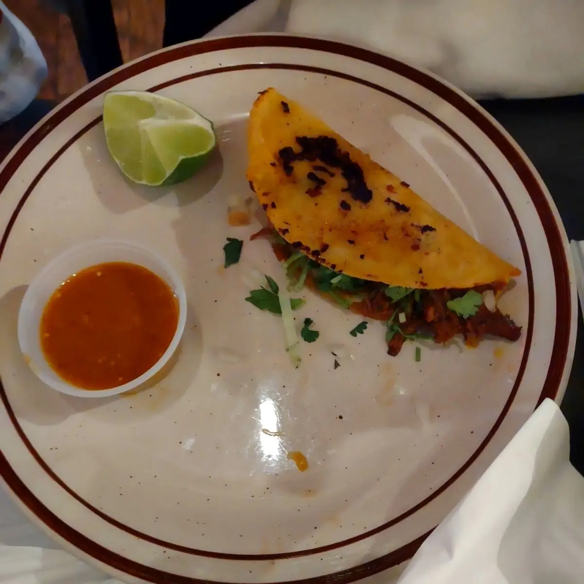 4) Tamal & Beef Taco