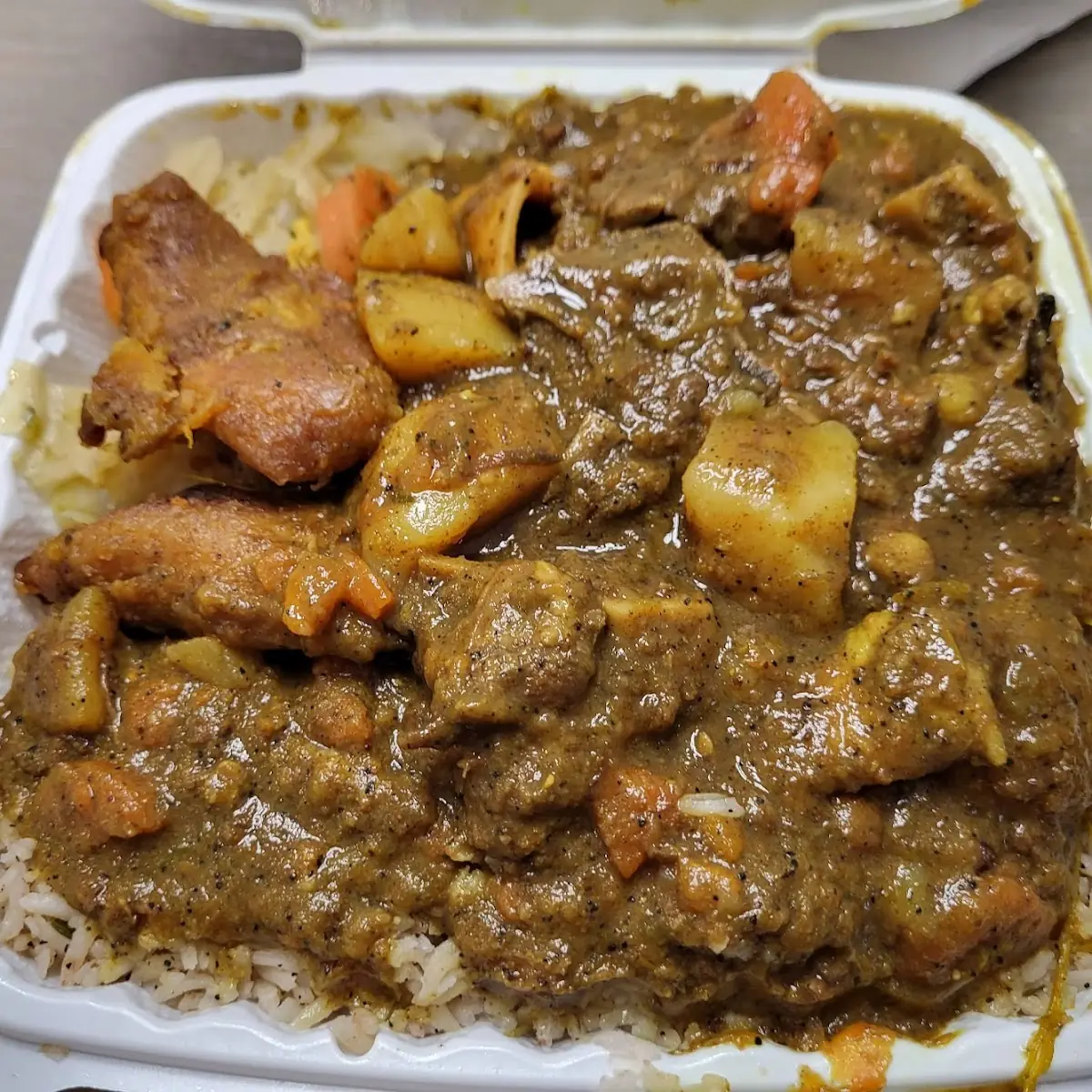 Curry Goat Roti