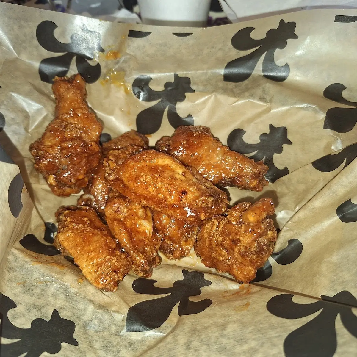 Glazed Fried Chicken Wings