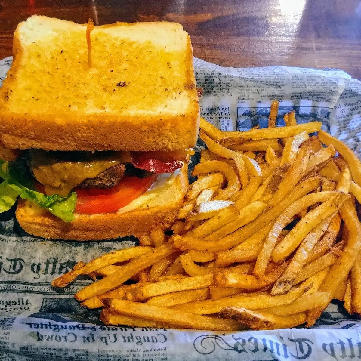 Roots Burger on Toast