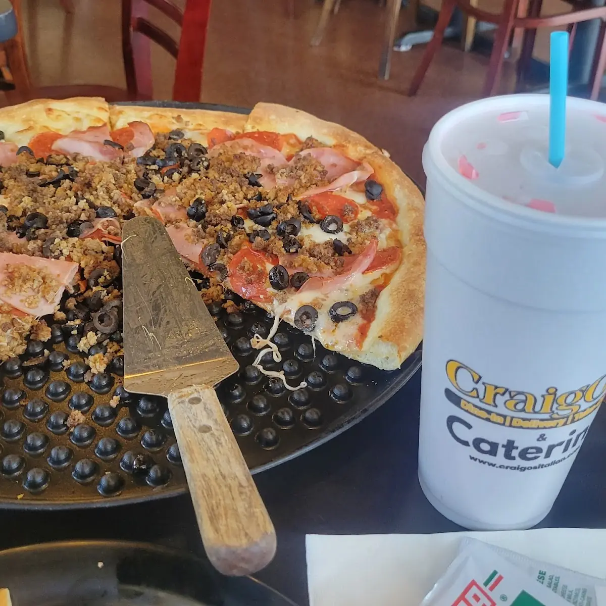 Meat Lovers Pizza with Olives