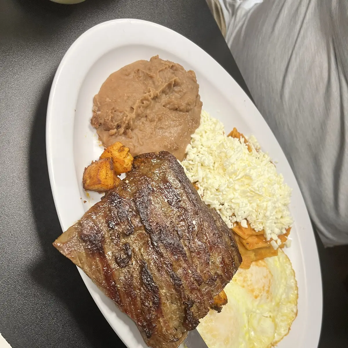 Steak Plate Rice & Beans