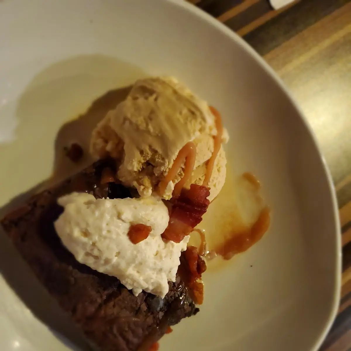 Bourbon Bacon Brownie