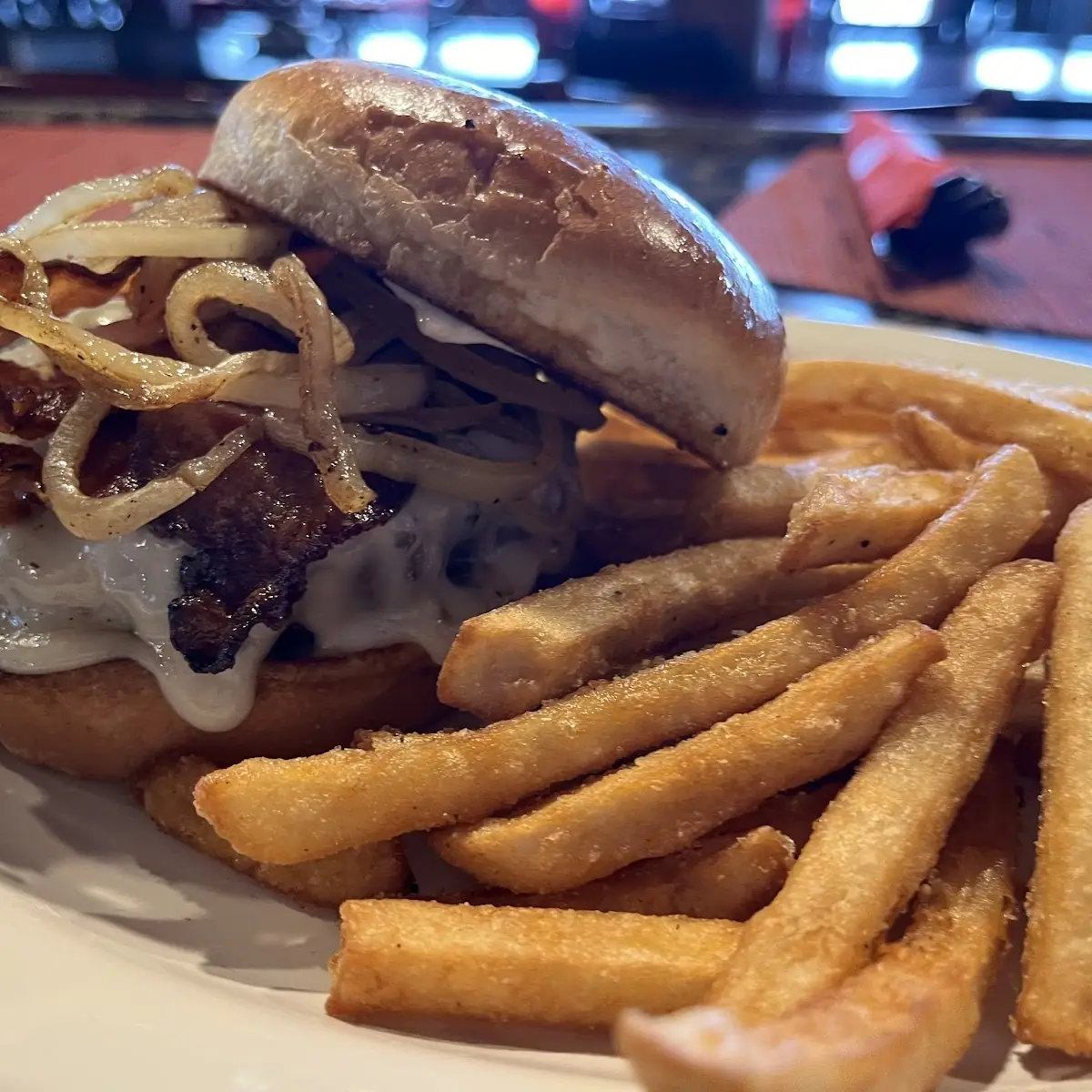 Mushroom Swiss Pub Burger