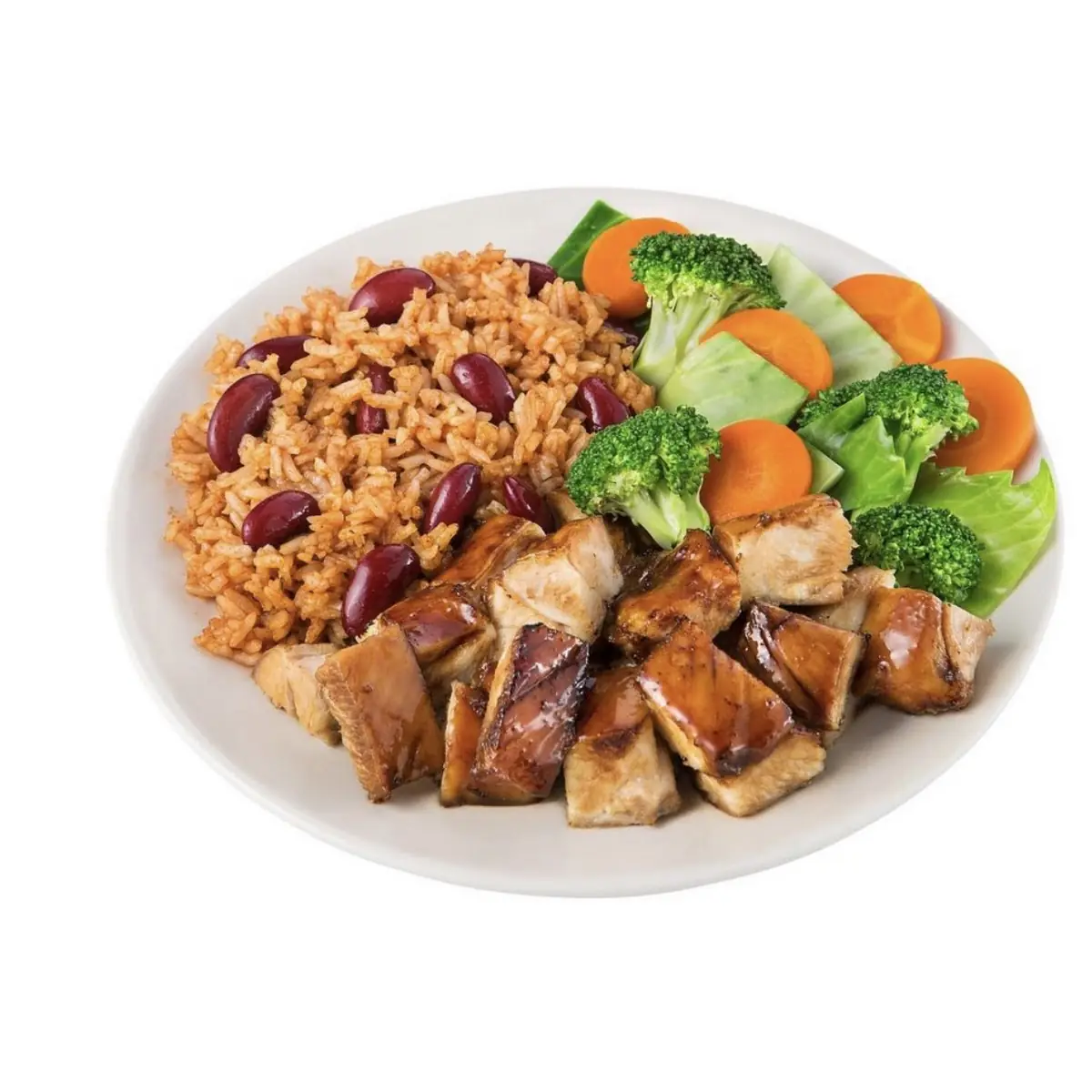 Bourbon Chicken Fried Rice & Veggie