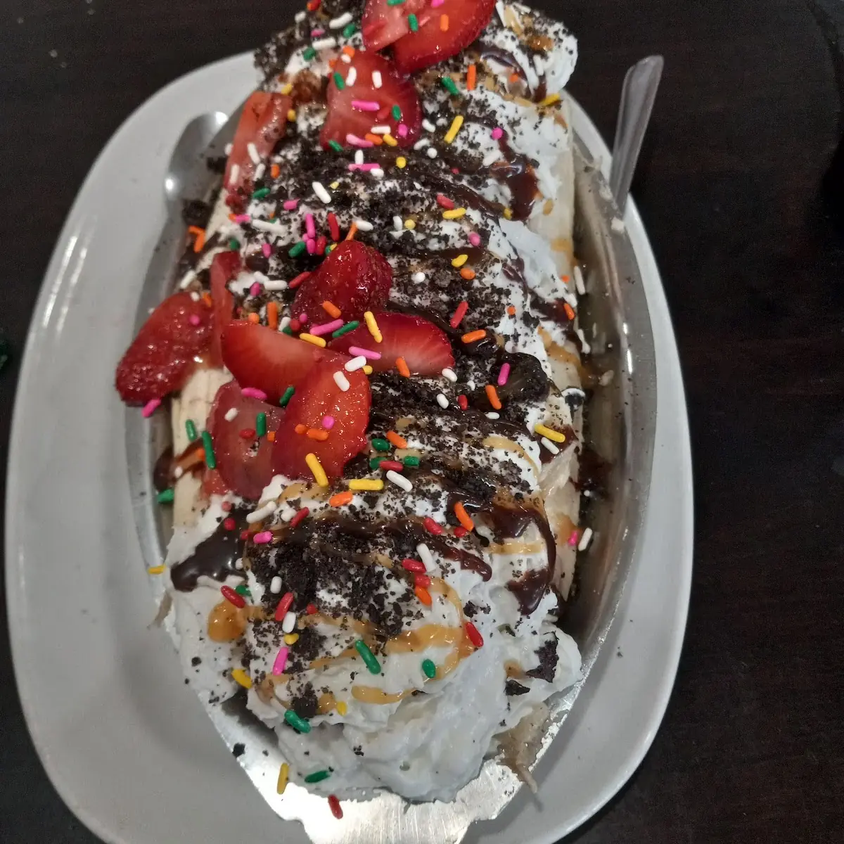 Banana Split Served