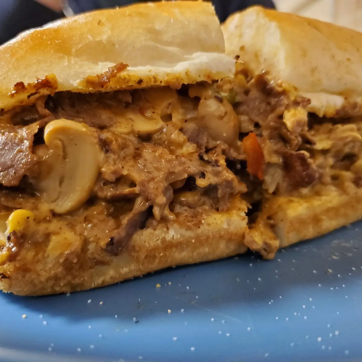 Philly Cheese Steak w Mushrooms