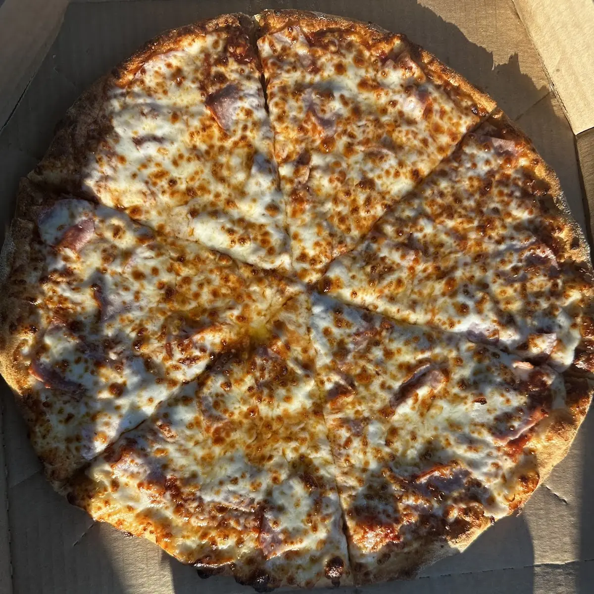 New York Style Ham & Cheese Pizza
