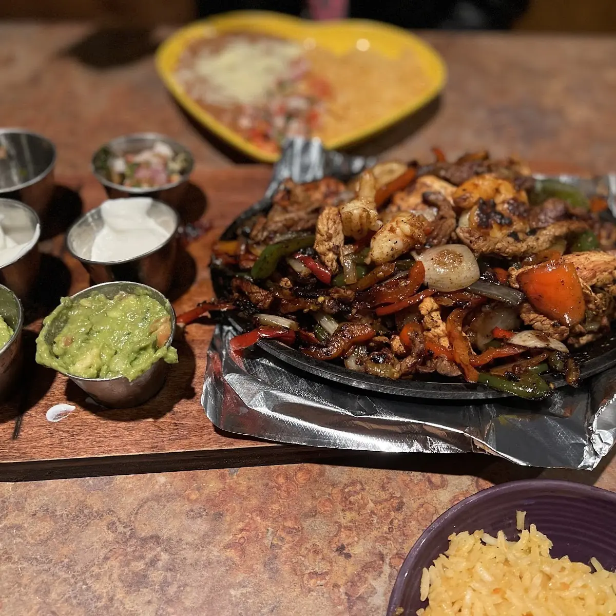 Beef Chicken Shrimp