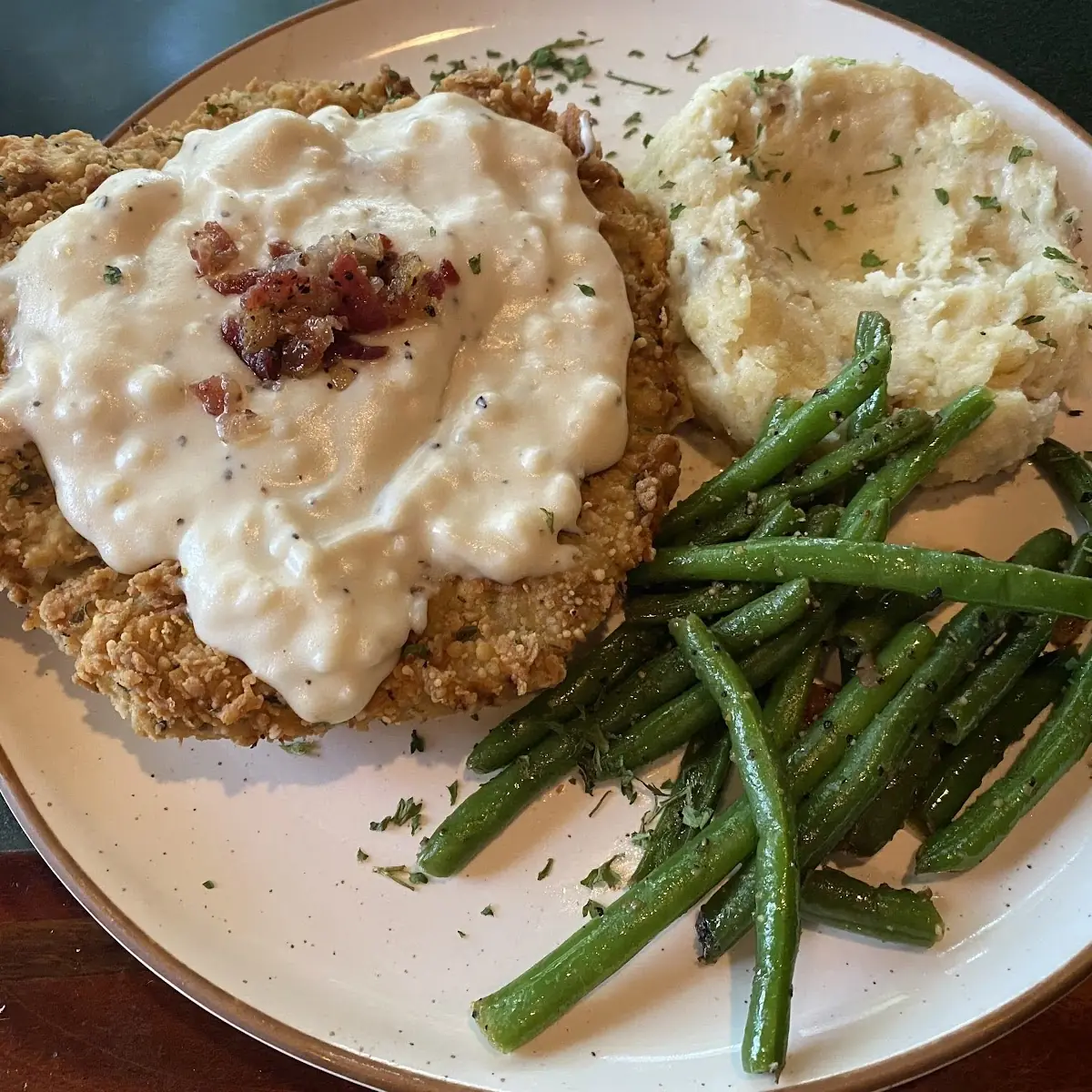 Chicken Fried Steak and Biscuits