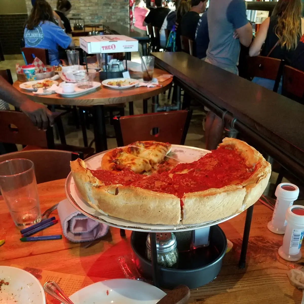 Sausage Pizza Deep Dish Cheese Pizza