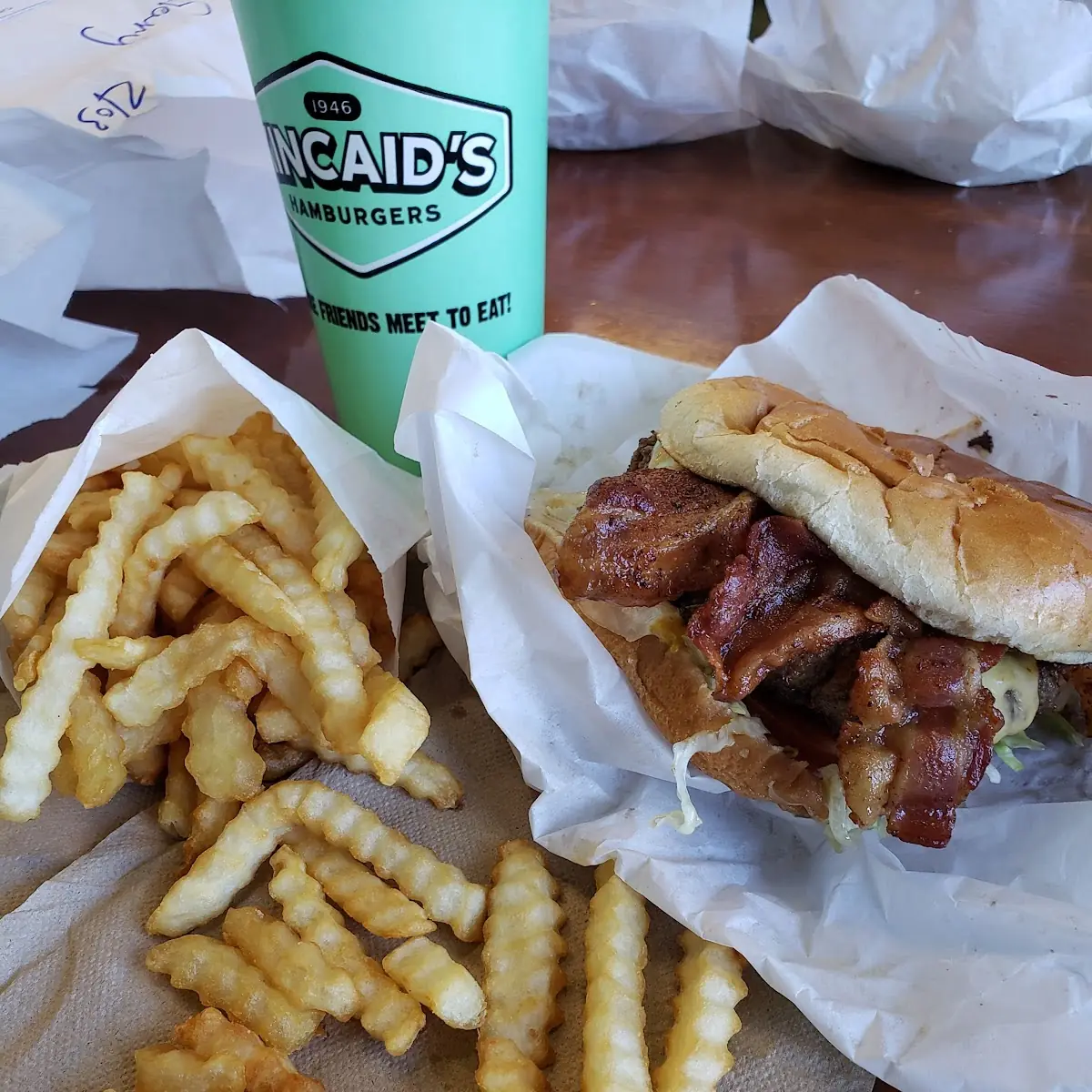 Bacon Cheeseburger with Fries