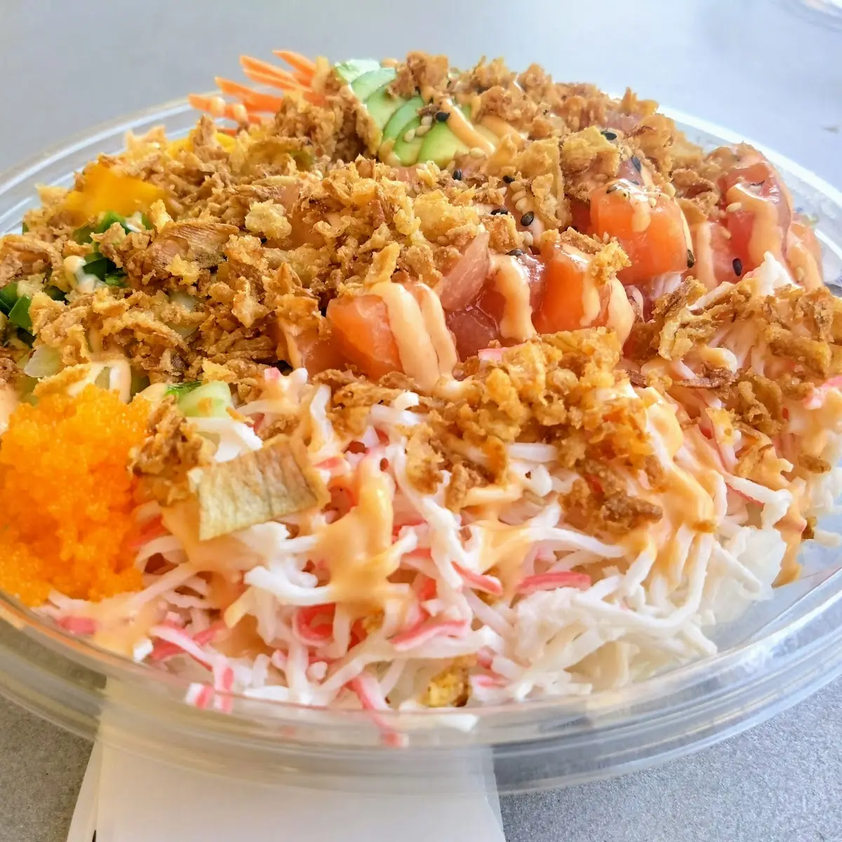 Poke Bowl with Salmon and Tuna