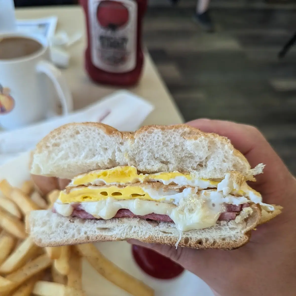 Pork Roll Egg and Cheese Sandwich