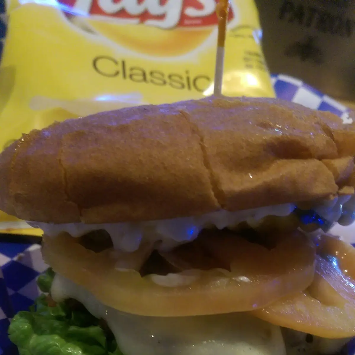Burger with Pepper Jack