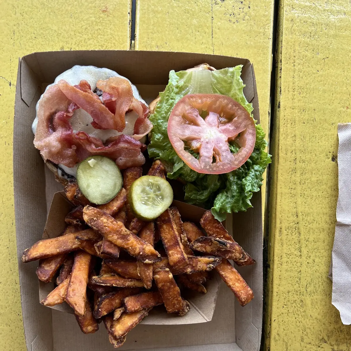 Cheese Burger with Fries
