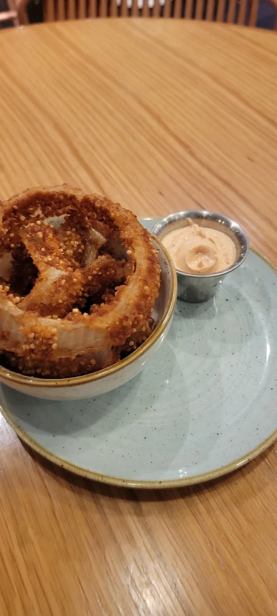 Quinoa Onion Rings, Fresh Kitchen + Juice Bar