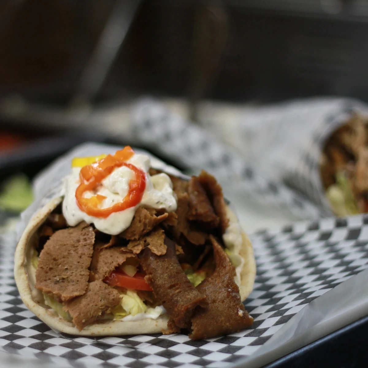 Beef Donair Served on Fresh