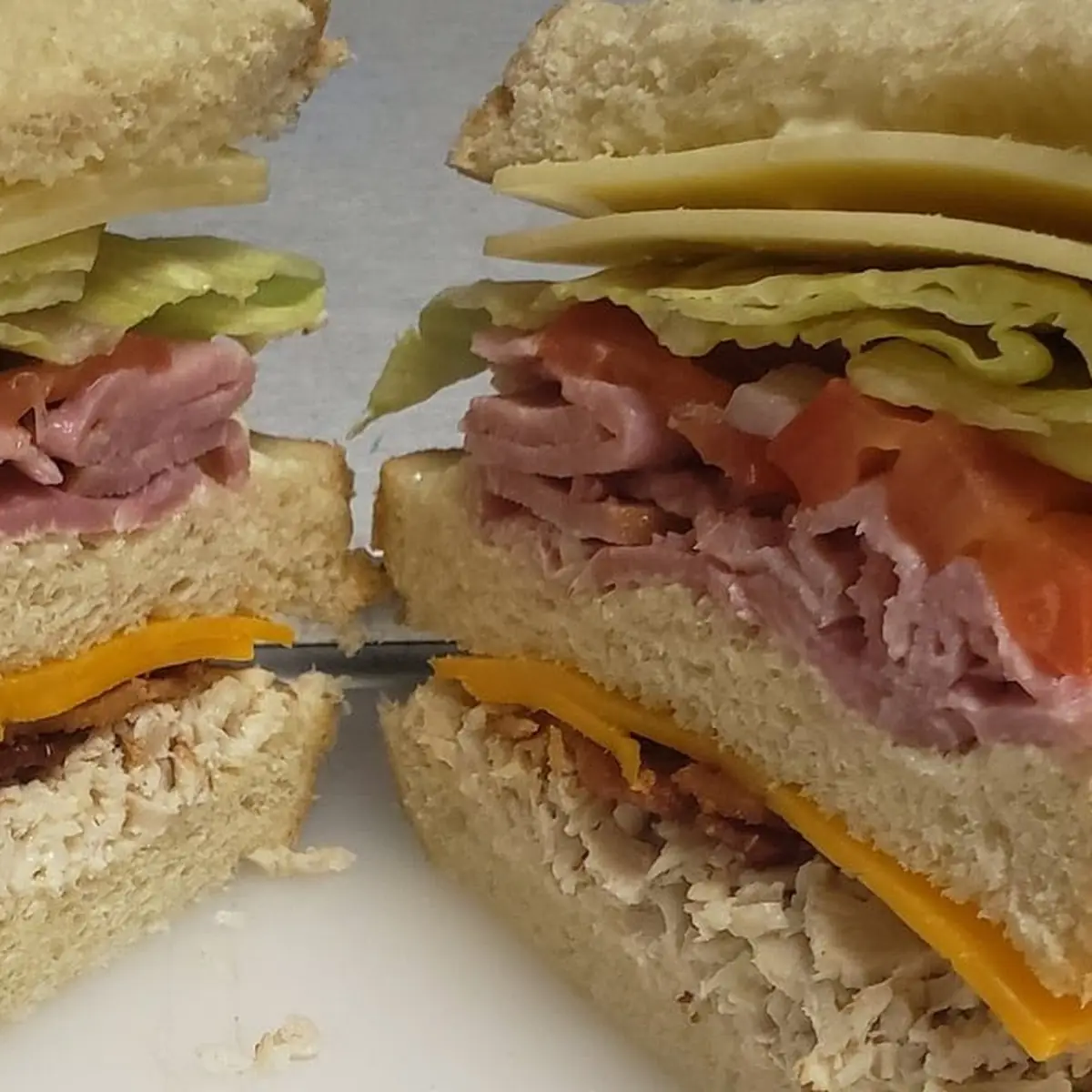 Ham Cheese Tomato Sandwich