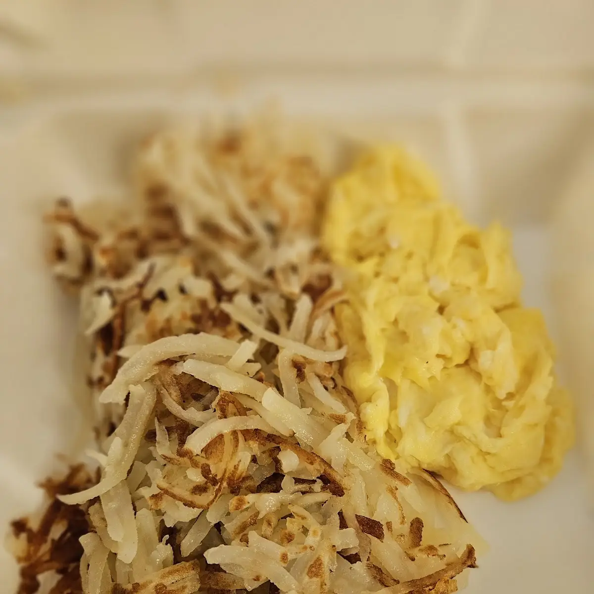 Hash Browns with Scrambled Eggs
